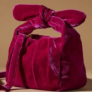 Anthropologie Velvet Crossbody Clutch Evening Purse NWOT